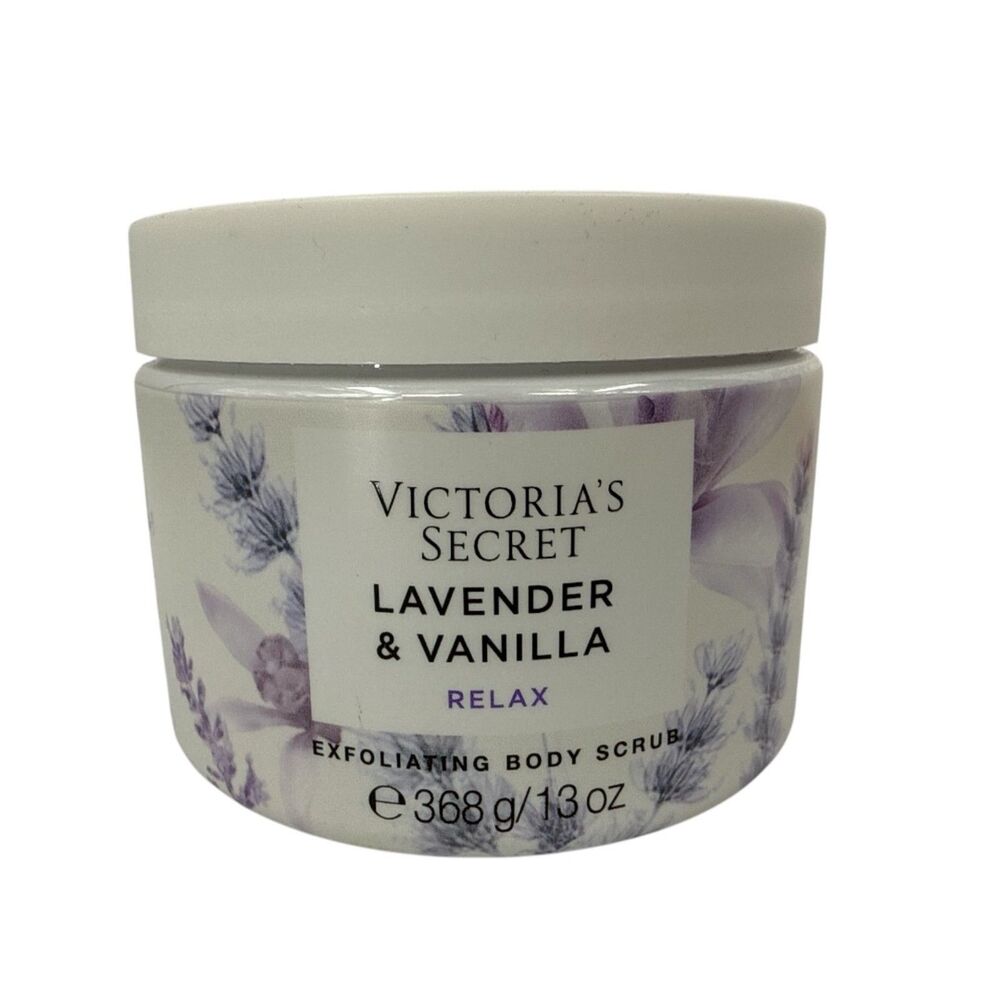 Victoria's Secret Lavender & Vanilla Exfoliating Body Scrub 13 oz NEW